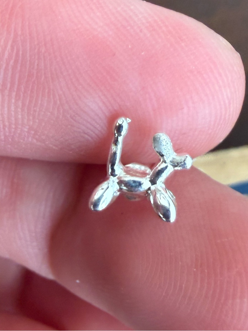 New no tag 925 Sterling poodle studs